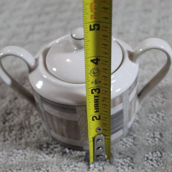 PTS International Interiors - Sugar Bowl & Lid / Creamer - Sandstone pattern - Picture 3 of 10